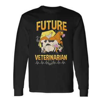 Vet Tech Cute Veterinary Future Veterinarian Long Sleeve T-Shirt - Monsterry AU