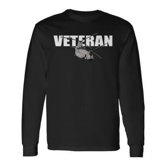 Veteran Ch47 Chinook Helicopter Long Sleeve T-Shirt - Monsterry UK