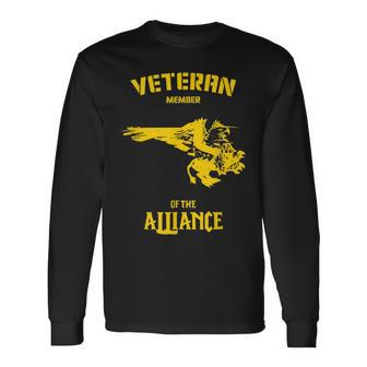 Veteran Member Wow Alliance Long Sleeve T-Shirt - Monsterry CA