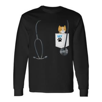 Veterinarian Costume For Boys Career Day Outfit For Girls Long Sleeve T-Shirt - Monsterry DE