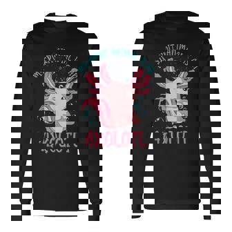 Vida Salvaje Salamandra Mexicana Axolotl Exótico Ajolote Camiseta de manga larga - Regaloses