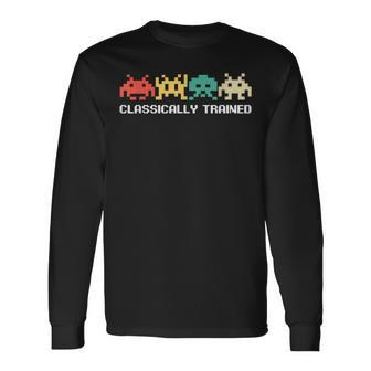 Video Game Vintage Retro Gaming Arcade 80S Long Sleeve T-Shirt - Monsterry
