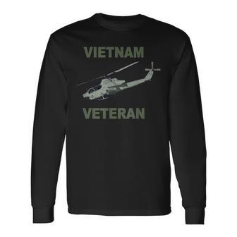 Vietnam Veteran Ah1 Cobra Helicopter T Long Sleeve T-Shirt - Monsterry DE