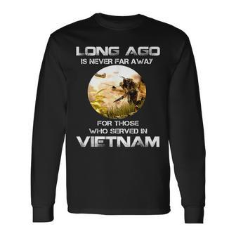 Vietnam War Veteran Never Forget Vietnam War Long Sleeve T-Shirt - Monsterry
