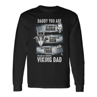 Viking Dad T Long Sleeve T-Shirt | Mazezy
