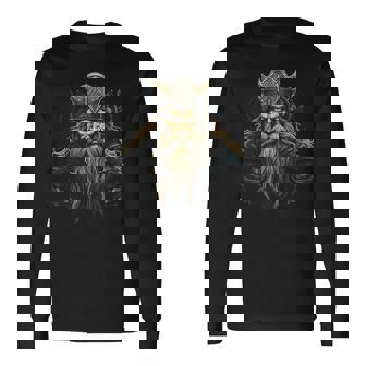 Viking Longship Scandinavia Exploration Warrior Long Sleeve T-Shirt - Thegiftio