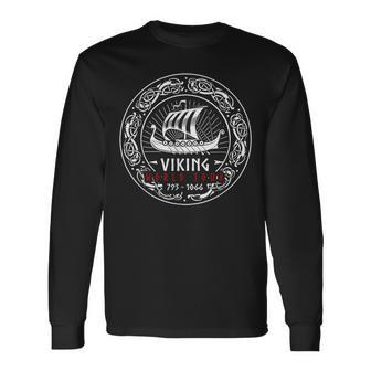 Viking World Tour Beidseitiger Druck Black S Langarmshirts - Seseable