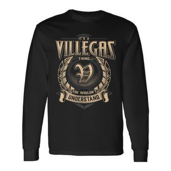 Villegas Family Name Last Name Team Villegas Name Member Long Sleeve T-Shirt - Seseable