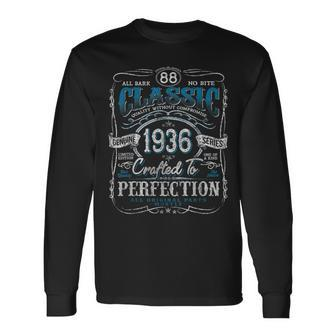 Vintage 1936 Limited Edition 88 Year Old 88Th Birthday Long Sleeve T-Shirt | Mazezy