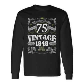 Vintage 1949 75Th Birthday 75 Year Old For Women Long Sleeve T-Shirt | Mazezy