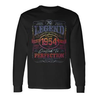 Vintage 1954 Limited Edition 70 Year Old 70Th Birthday Long Sleeve T-Shirt | Mazezy