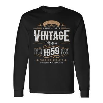 Vintage 1959 65Th Birthday 65 Year Old For Women Long Sleeve T-Shirt | Mazezy