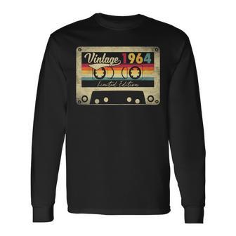 Vintage 1964 58Th Birthday Limited Edition Retro Long Sleeve T-Shirt - Monsterry DE