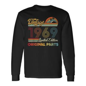 Vintage 1969 65Th Birthday Limited Edition Original Parts Long Sleeve T-Shirt - Monsterry DE
