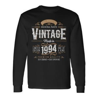 Vintage 1994 30Th Birthday Decoration 30 Year Old Men Long Sleeve T-Shirt - Monsterry DE