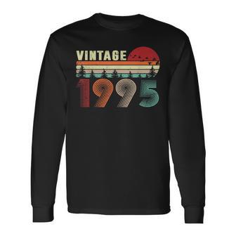 Vintage 1995 Cool 28 Years Old Retro 28Th Birthday Long Sleeve T-Shirt - Monsterry AU