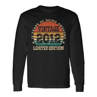 Vintage 2012 Limited Edition 12 Year Old 12Th Birthday Long Sleeve T-Shirt | Mazezy