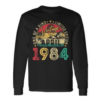 Vintage 40Th Birthday April 1984 40 Year Old Women Long Sleeve T-Shirt | Mazezy DE