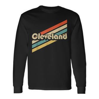 Vintage 80S Cleveland Ohio Long Sleeve T-Shirt - Monsterry