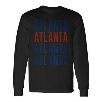 Vintage Atlanta Retro Throwback Long Sleeve T-Shirt - Monsterry