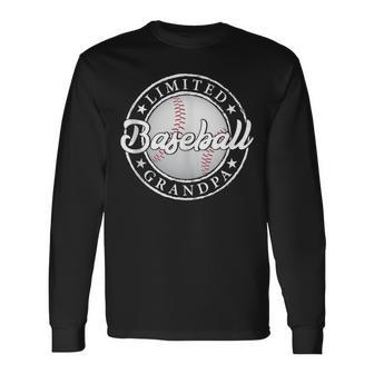Vintage Baseball Grandpa Fathers Day Baseball Lover Long Sleeve T-Shirt - Thegiftio UK