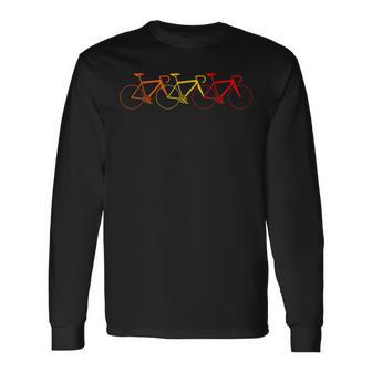 Vintage Bike Cool Road Bike Retro Bike Cycling Langarmshirts - Seseable