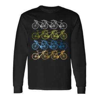 Vintage Bikes Biker Retro Bicycle Cycling Xmas Langarmshirts - Seseable