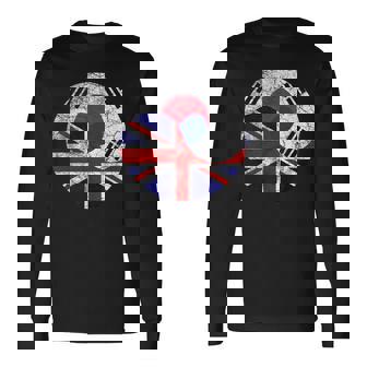 Vintage British & South Korea Flags Uk And South Korean Long Sleeve T-Shirt - Thegiftio