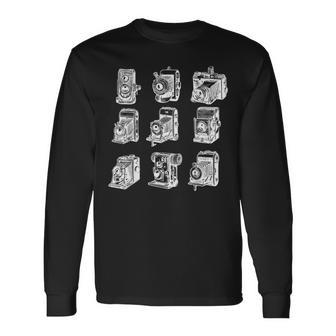 Vintage Camera Photographer Photography Father's Day Long Sleeve T-Shirt - Monsterry AU