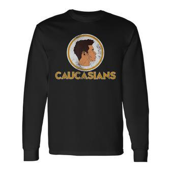Vintage Caucasians Pride Caucasian Man Long Sleeve T-Shirt - Monsterry UK