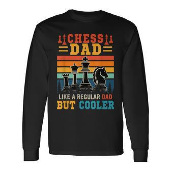Vintage Chess Dad Definition Cooler Father's Day Player Long Sleeve T-Shirt - Monsterry CA