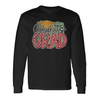 Vintage Congrats Grad Long Sleeve T-Shirt - Monsterry CA