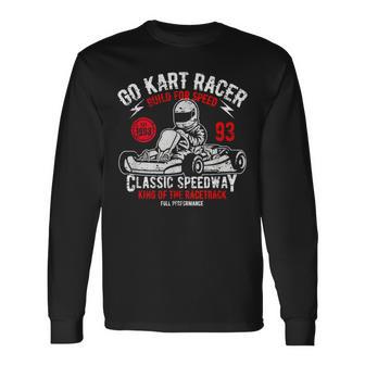 Vintage Go Kart Racer For Racing Fans S Langarmshirts - Seseable