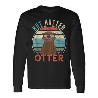 Vintage Hot Hotter Otter Retro Otterliebe Langarmshirts - Geschenkecke