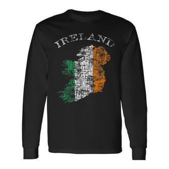 Vintage Ireland Irish Flag Langarmshirts - Seseable