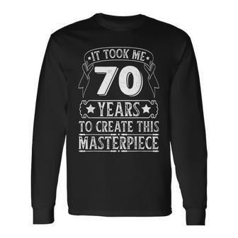 Vintage Limited Edition 70 Year Old 70Th Birthday Long Sleeve T-Shirt - Thegiftio UK
