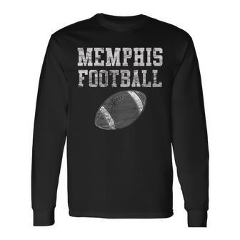 Vintage Memphis Football Long Sleeve T-Shirt - Monsterry AU