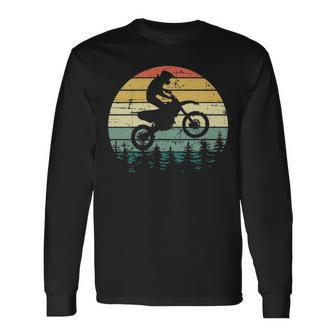 Vintage Motocross Sunshine Dirt Bike Long Sleeve T-Shirt | Mazezy