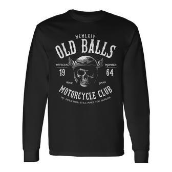 Vintage Motorcycle Birthday For 1964 Men's 60Th Birthday Long Sleeve T-Shirt - Seseable