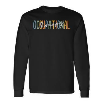 Vintage Occupational Therapy Ot Occupational Therapist Retro Long Sleeve T-Shirt | Mazezy
