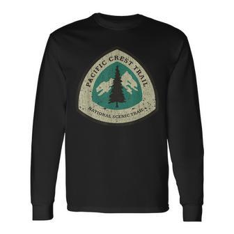 Vintage Pacific Crest National Trail 1968 Lover Hiking Long Sleeve T-Shirt - Monsterry