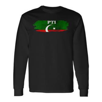 Vintage Pakistan Pti Party Imran Khan Pakistan Long Sleeve T-Shirt - Monsterry