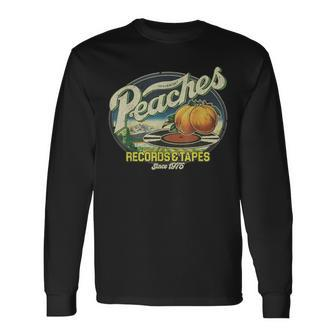 Vintage Peaches Records & Tapes 1975 Long Sleeve T-Shirt - Seseable