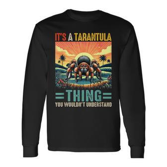 Vintage Retro Joke Tarantula Thing Costume Zoo Animal Long Sleeve T-Shirt - Monsterry CA