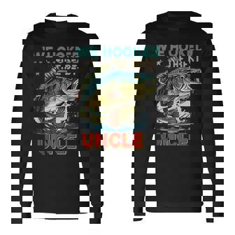 Vintage Retro We Hooked The Best Uncle Father's Day Fisher Long Sleeve T-Shirt - Thegiftio