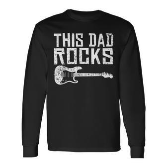 Vintage Rock And Roll Dad Heavy Metal Father Festival Long Sleeve T-Shirt - Monsterry UK