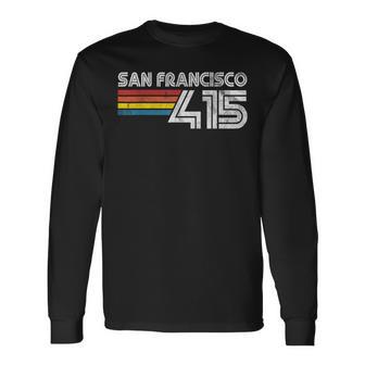 Vintage San Francisco Proud 415 California State Long Sleeve T-Shirt - Monsterry CA