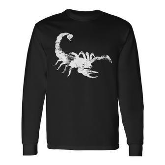 Vintage Scorpion T Classic Distressed Scorpion Long Sleeve T-Shirt - Monsterry DE