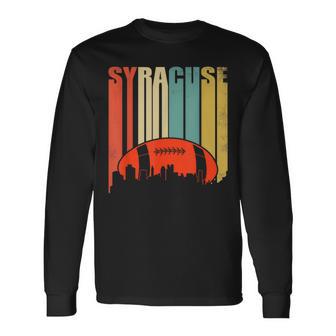 Vintage Syracuse Rugby Football New York Long Sleeve T-Shirt - Monsterry AU