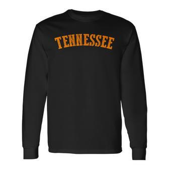Vintage Tennessee Tn Throwback Classic Long Sleeve T-Shirt - Seseable